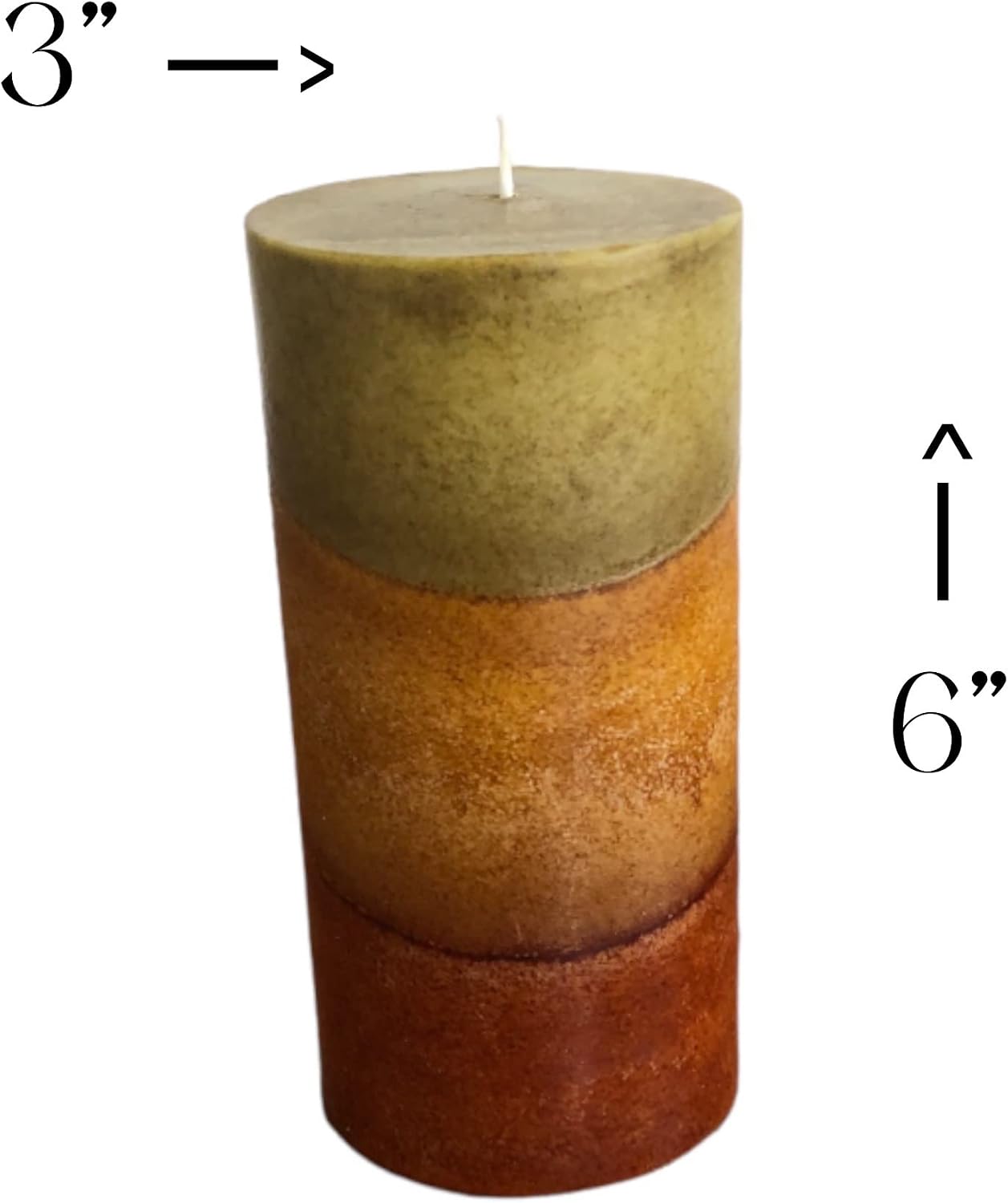 Wicks N More Amish Harvest Scented Pillar Candles (3x6)