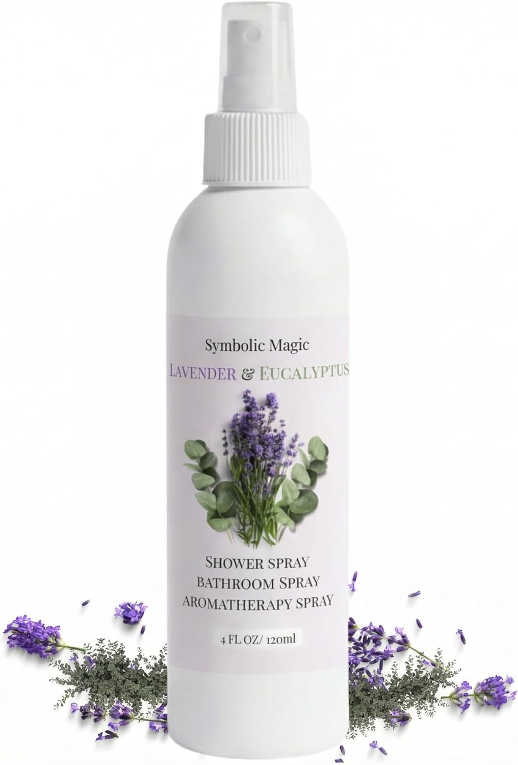 Symbolic Magic Lavender Eucalyptus Bathroom Spray – Essential Oil Shower Aromatherapy Spray for Spa‑Like Shower Steam – Eucalyptus Shower Spray, Relaxing Pillow Mist & Room Spray