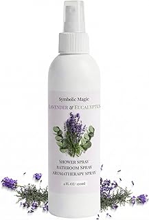 Symbolic Magic Lavender Eucalyptus Bathroom Spray – Essential Oil Shower Aromatherapy Spray for Spa‑Like Shower Steam – Eucalyptus Shower Spray, Relaxing Pillow Mist & Room Spray