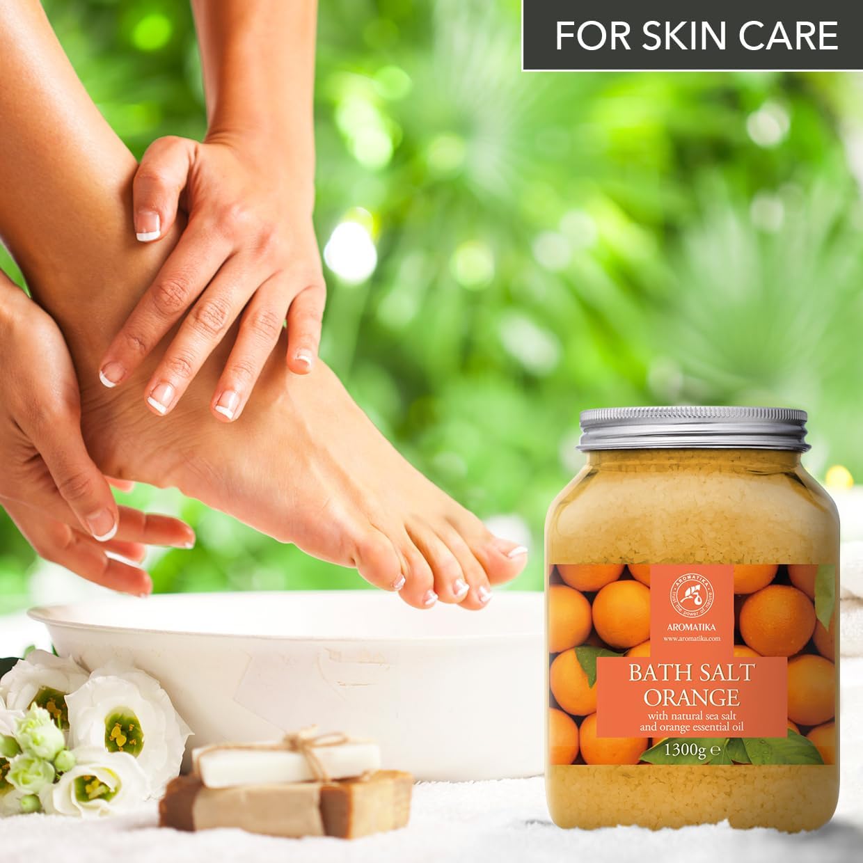 Bath Salt Orange 46 Oz (1300g) - Bathing - Body Care - Wellness - Spa - Bath