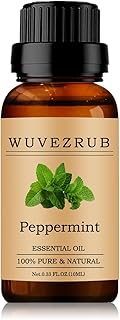 Peppermint Essential Oils 10ML, 100% Pure and Natural Essential Oil for Aromatherapy Diffuser - 0.33 Fl Oz/Peppermint