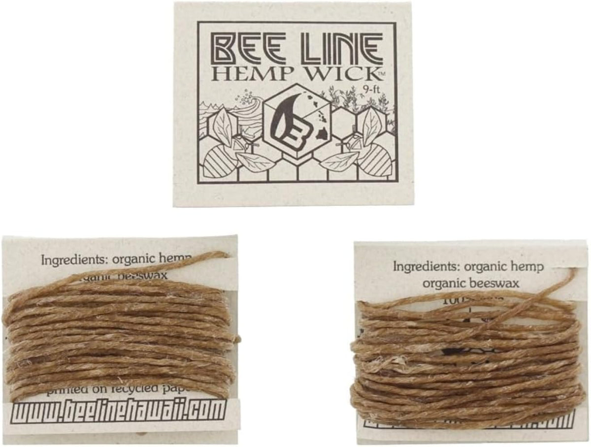 Bee Line Organic Hemp Wick (Set of 3)