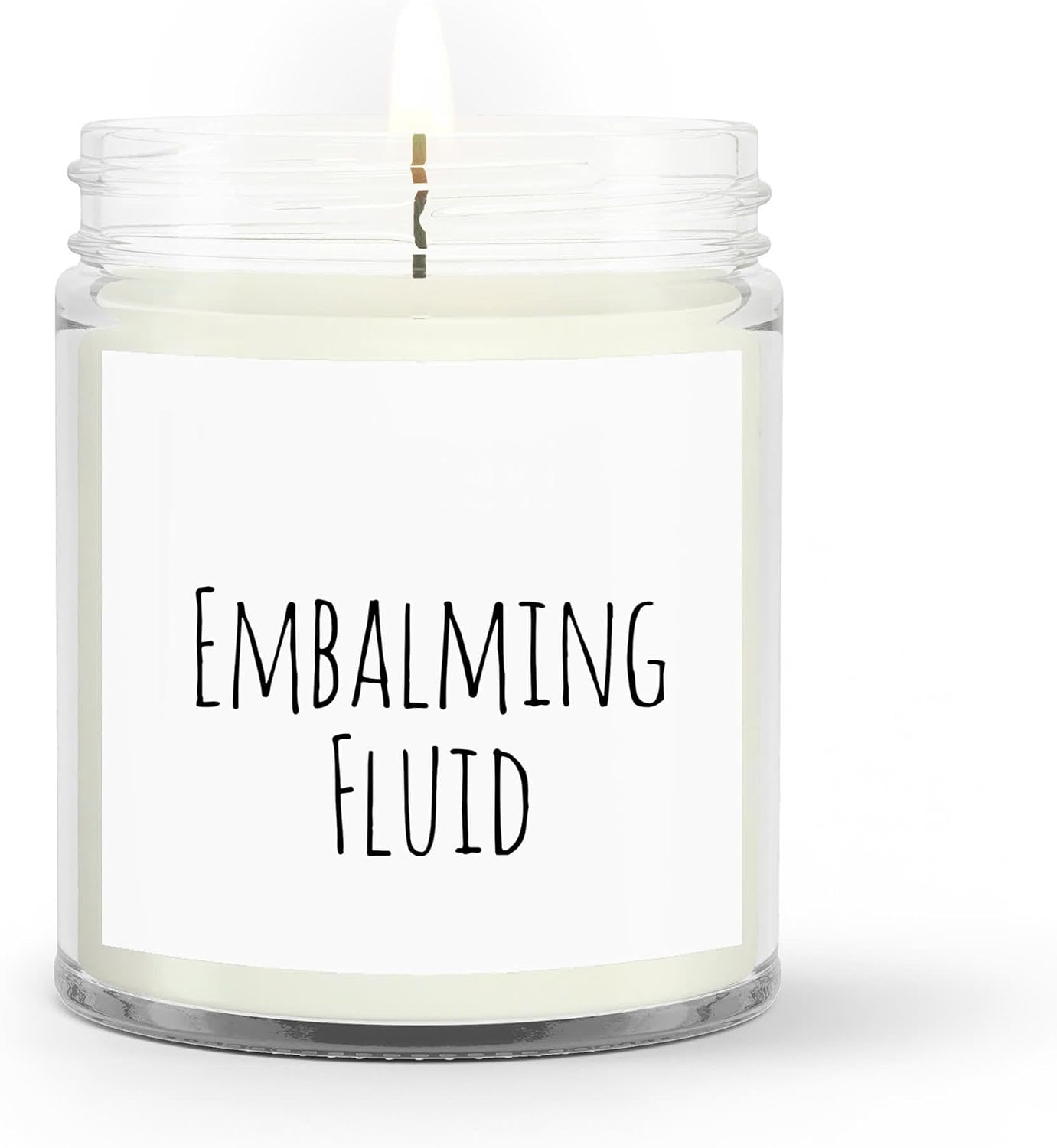 Embalming Fluid Funny Funeral Director Mortician Candle Coconut Soy Wax Candle 4oz, 9oz