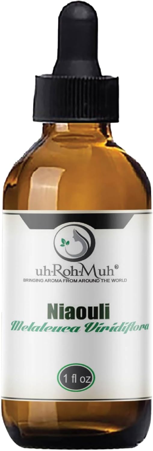 Niaouli Essential Oil – 100% Pure & Natural, Steam Distilled from Melaleuca viridiflora Leaves | Fresh Camphoraceous Aroma for Respiratory Support, Skincare & Diffusion | from Madagascar | 1 Fl Oz