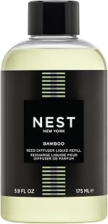 NEST New York Reed Diffuser Liquid Refill, Bamboo - 5.9 fl oz - Fragrance for Up to 90 Days - Flame Free