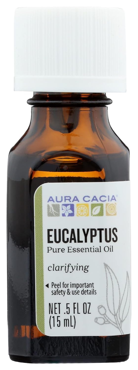 Aura Cacia Personal Care Eucalyptus Globulus Essential Oil 0.5 Oz. Bottle