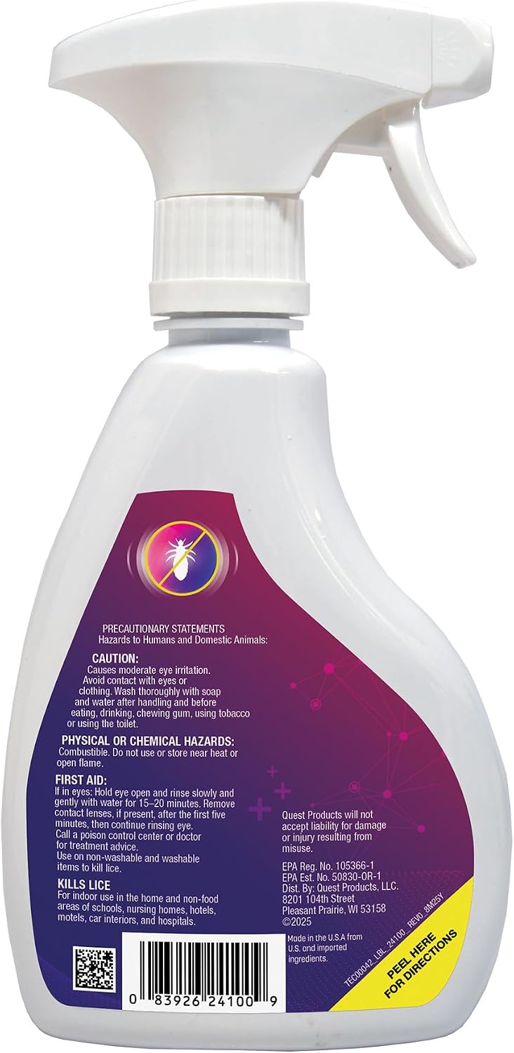 Licefreee! Home Spray, Head Lice Treatment for Furniture, Non-Staining, Lice Spray, 16 Fluid Ounce