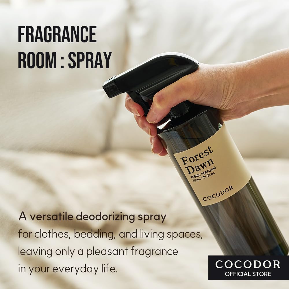 COCODOR Fragrance Room Spray/Garden Lavender / 16.9oz(500ml)/ Made with Essential Oils, scented room closet fabric odor eliminator spray