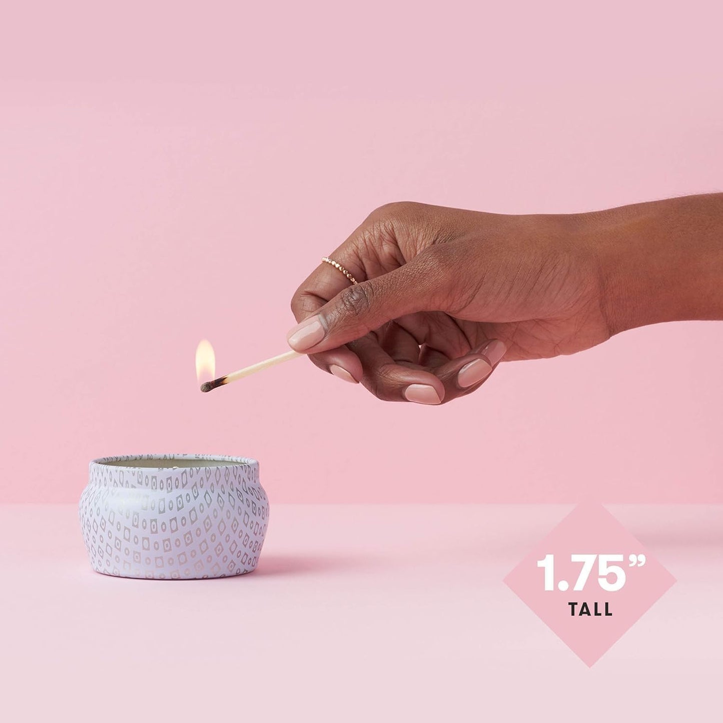 Volcano White Mini Tin Candle