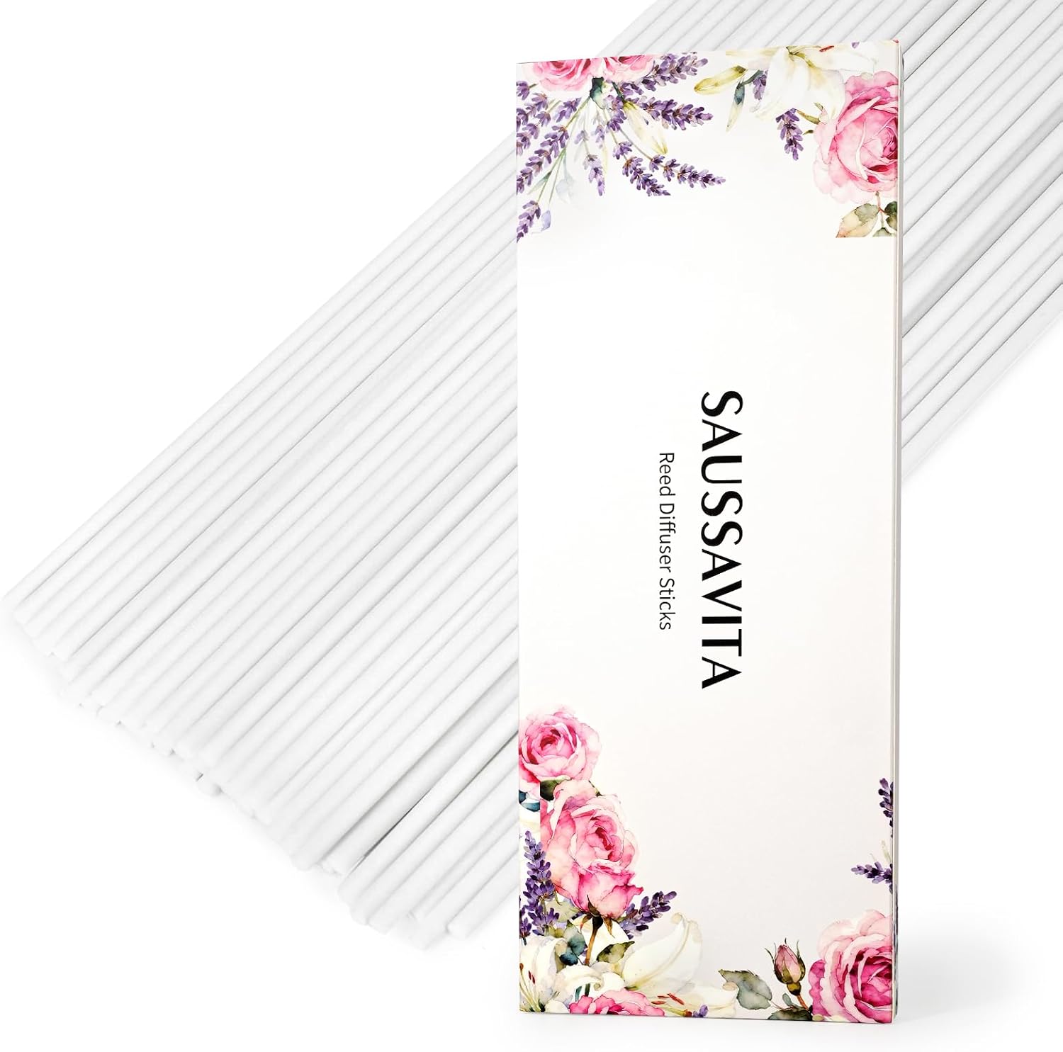 11 inch Diffuser Sticks 100 Pack, Diffuser Reeds Sticks Refill for Home and Bathroom, Diffuser Reeds Sticks for Scented Diffuser White