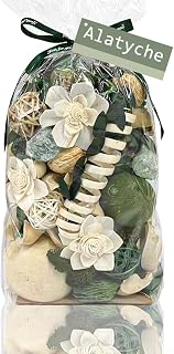 Green Potpourri Bags,Cedar Scented Potpourri Bowl Filler, Dried Flowers, Home Fragrance Sachet, Bathroom Decor(20 oz)