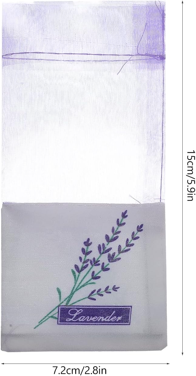 30 Pcs Lavender Sachet Bags Empty: Mesh Bags Drawstring, Mesh Bags for Potpourri Organza Bags Lavender Sachets for Drawers and Closets