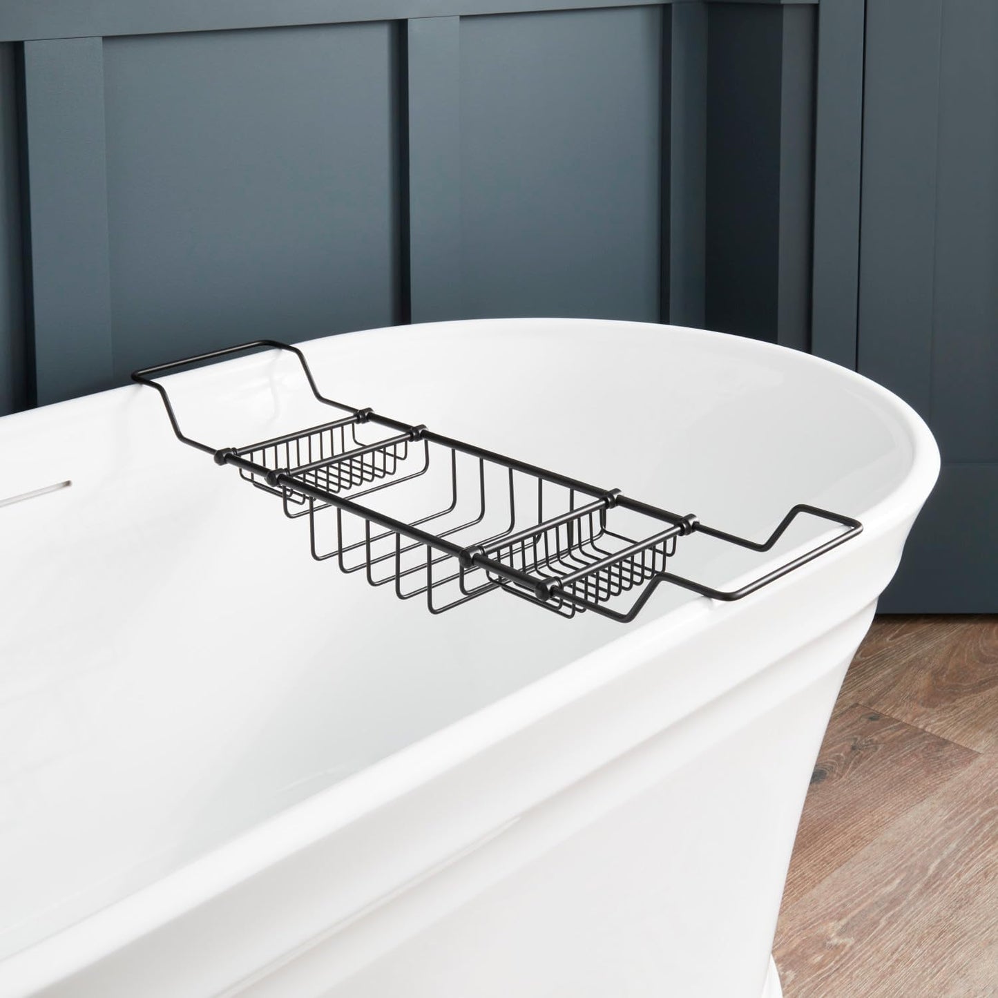 Signature Hardware 123696 Nottingham Brass Tub Caddy