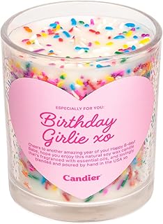 Birthday Cake Scented Candle with Sprinkles, Natural Soy Candle, Aromatherapy for Relaxation, Unique Gift Candle for Women, 60-Hour Burn Time - Candier by Ryan Porter