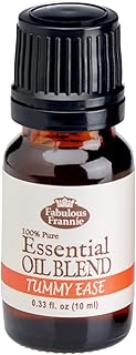 Tummy Ease Pure Essential Oil Blend 10mL Made with Tangerine, Spearmint, Ginger and Fennel by Fabulous Frannie