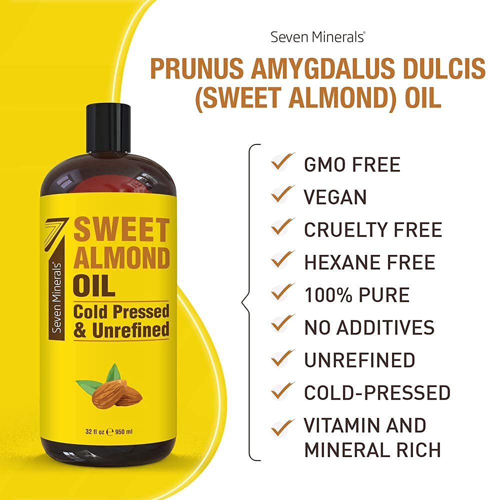 Seven Minerals Organic Vegetable Glycerin & Pure Sweet Almond Oil