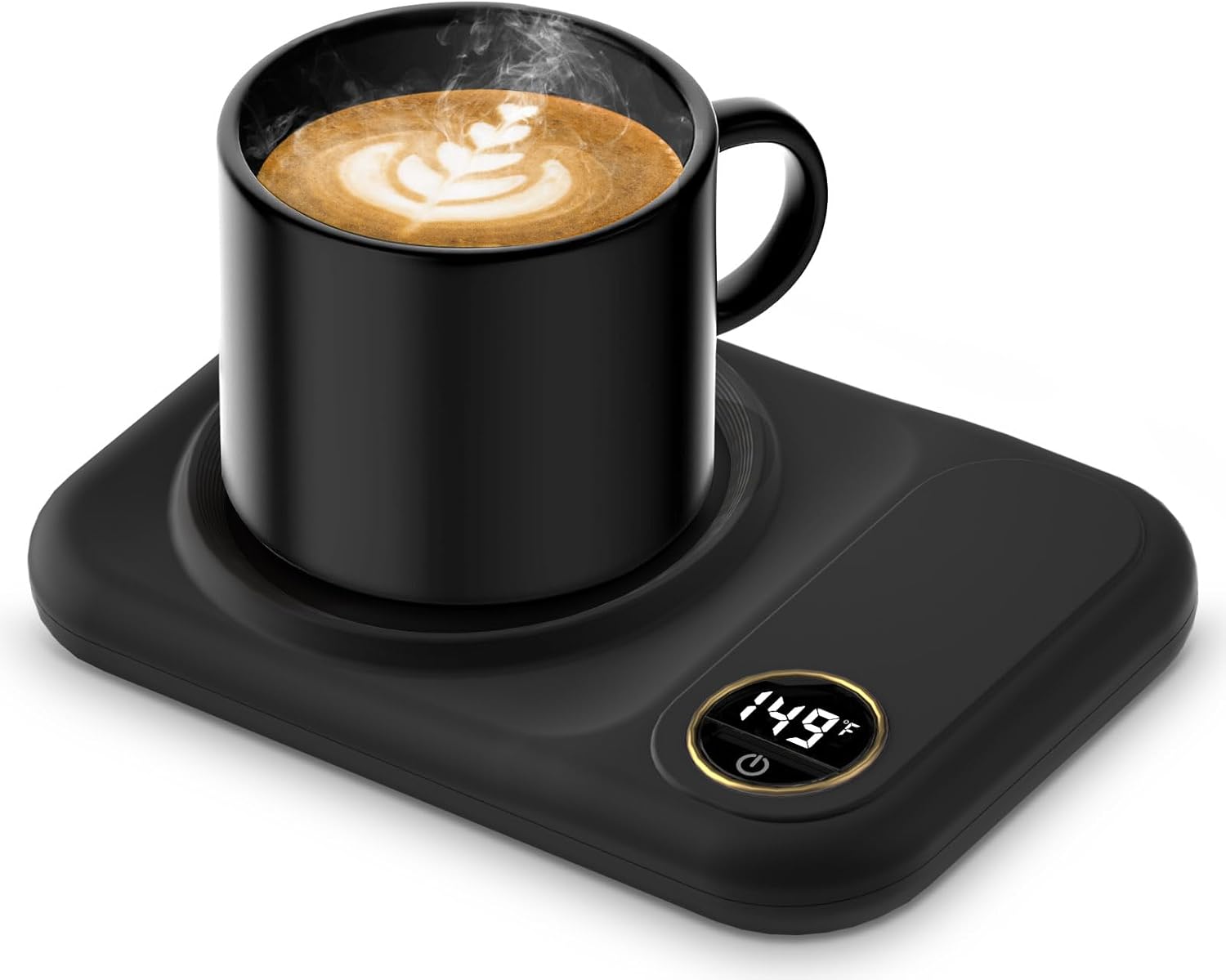 Coffee Mug Warmer, 3-Temp Settings USB Coffee Mug Warmer, 113℉/131℉/149℉ Plug in USB Candle Warmer Beverage for Coffee, Cocoa, Tea, Candle, Gift for Women Man Coffee Lover