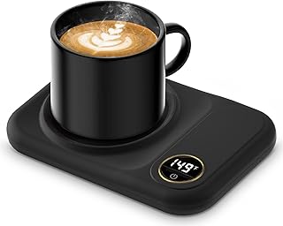 Coffee Mug Warmer, 3-Temp Settings USB Coffee Mug Warmer, 113℉/131℉/149℉ Plug in USB Candle Warmer Beverage for Coffee, Cocoa, Tea, Candle, Gift for Women Man Coffee Lover