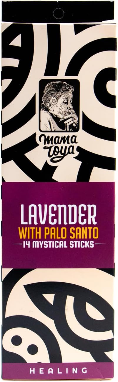 Lavender with Palo Santo Incense Sticks (14 Mystical Sticks) – Calming, Healing, Purifying & Natural Handcrafted Aroma