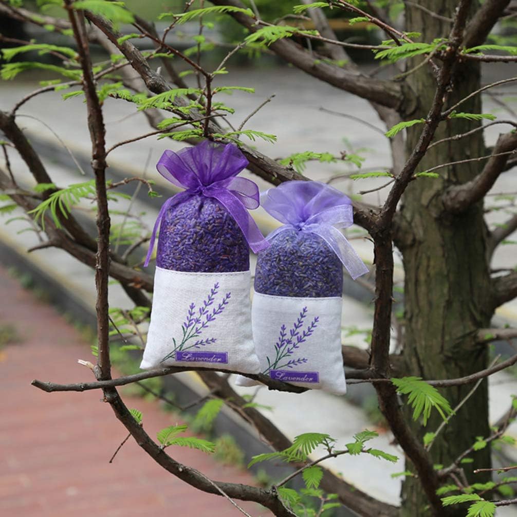 Garneck 30pcs Sachet Bags: Empty Lavender Sachet Bags with Drawstring Cotton Linen Pouch for Spices Lavender Buds Jewelry Wedding Party Decor DIY Craft