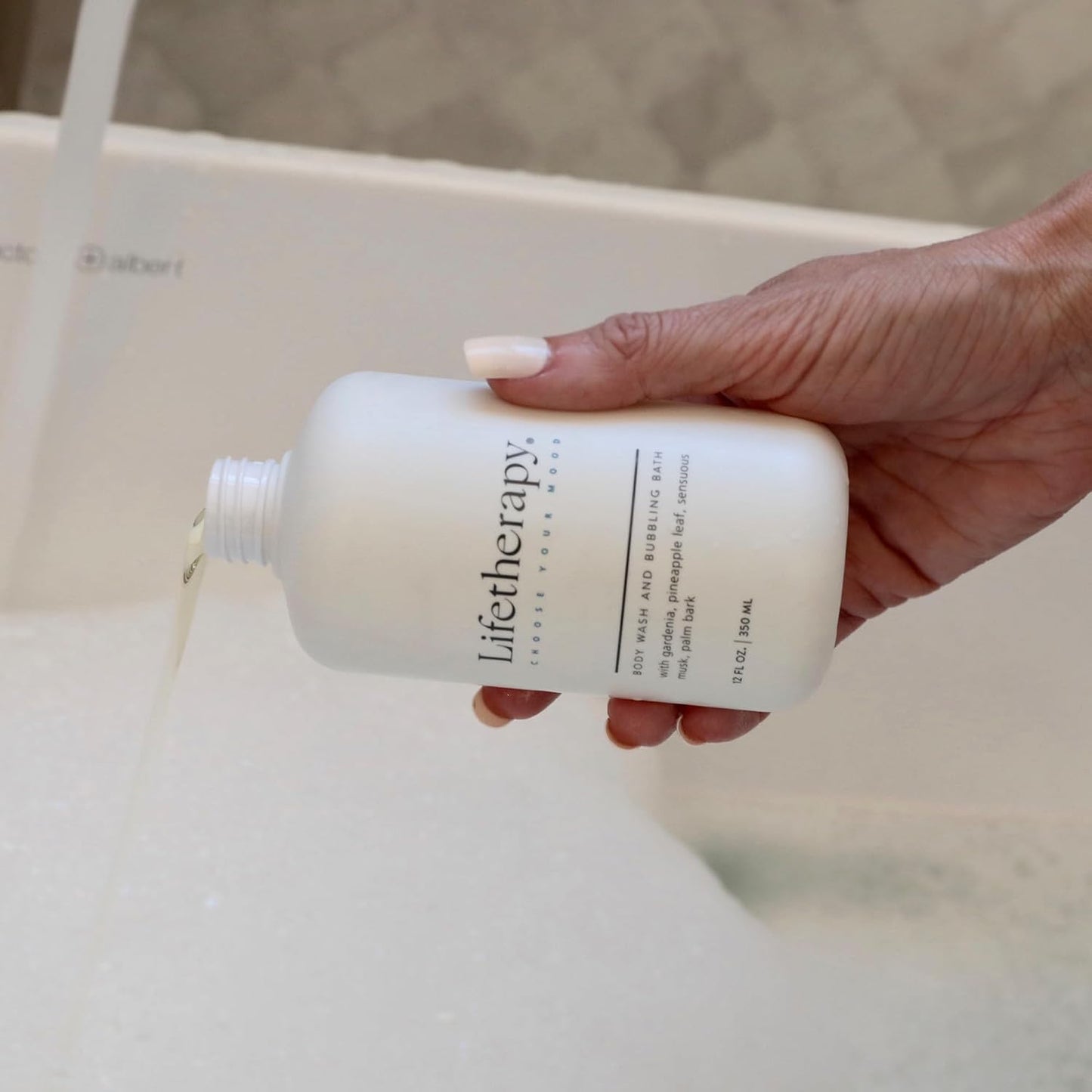 Lifetherapy 3-in-1 Body Wash, Bubble Bath & Hand Wash, Empowered Fragrance - Lightweight for Sensitive Skin - Nourishing Daily Cleanser - Vegan Gluten Free, Paraben Sulfate & Phthalate Free 12oz