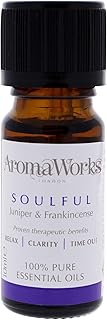 Aromaworks Soulful Essential Oil - 100 Percent Pure Essential Oils - with Fresh Notes of Frankincense, Juniper Berry and Patchouli - Provides A Warm, Relaxing and Deeply Calming Experience - 0.34 Oz
