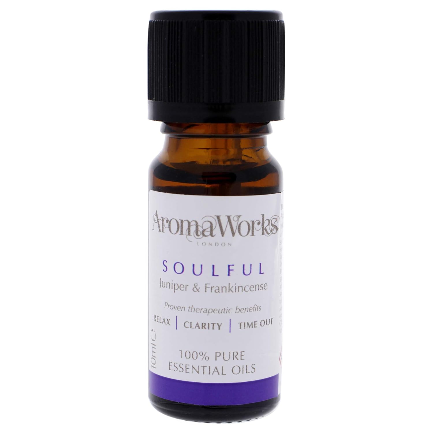 Aromaworks Soulful Essential Oil - 100 Percent Pure Essential Oils - with Fresh Notes of Frankincense, Juniper Berry and Patchouli - Provides A Warm, Relaxing and Deeply Calming Experience - 0.34 Oz