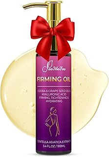 Body Firming Oil, 3.4 FL OZ Body Oil After Shower – With 790,000ppm Tightening Oil(Grape Seed Jojoba Sweet Almond) &10,000ppm Hyaluronic Acid – Fast-Absorbing For Hydrating Full Body, Lavender
