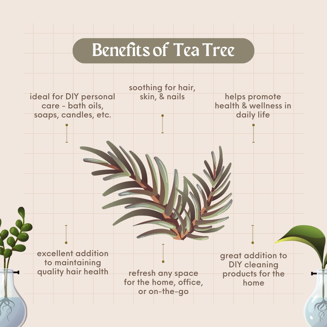 GreenHealth Tea Tree Essential Oil 15 ml - 100% Pure Essential Oil
