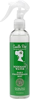 Camille Rose Rosemary Water, Daily Hair Strengthening Mist – Hydrating Refresher Spray with Rosemary Oil, Peppermint & Aloe Vera, 8 Oz Ea