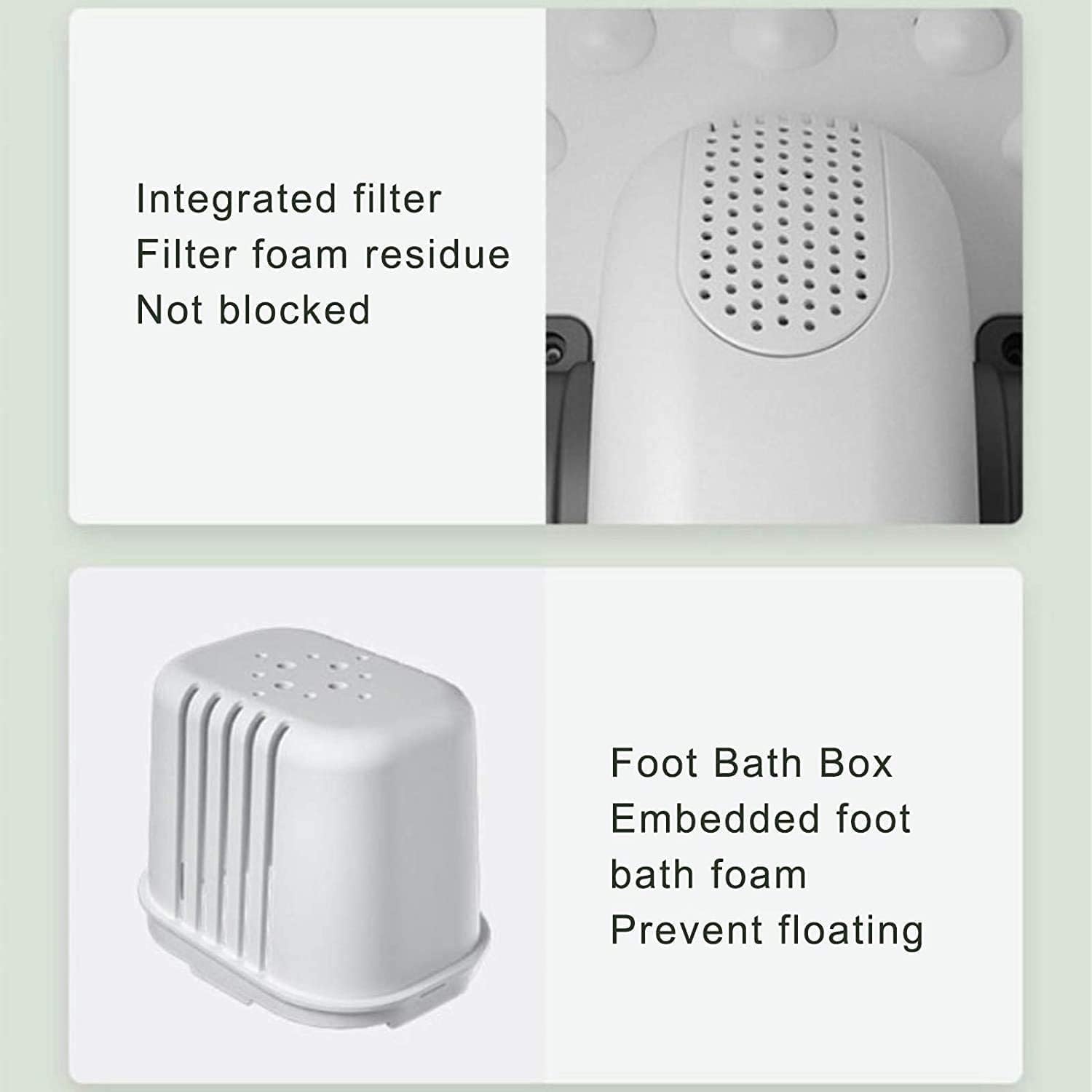 Foot Spa Bath Massager with Heat Bubbles Vibration 3 in 1 Function 6 Masssage Rollers Digital Temperature Control Pedicure Tub Bath for Feet Home Use