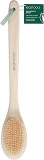 EcoTools Bath Bristle Brush, Bath Brush with Long Handle, Cleanse Back & Hard-to-Reach Areas, Eco Friendly Shower Brush for Exfoliating, Cruelty Free Nylon Bristles, Vegan, 1 Count