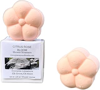 CITRUS ROSE BLOOM Shower Steamers- Bright Citrus and Soft Floral Aromatherapy