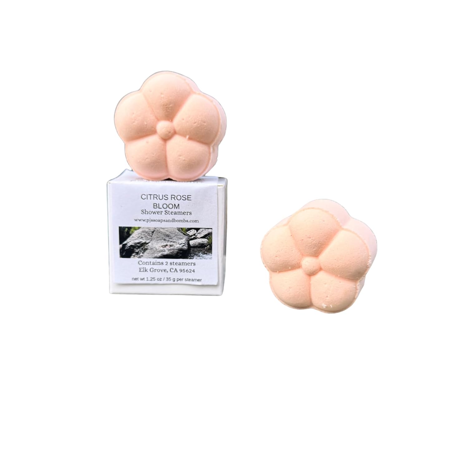 CITRUS ROSE BLOOM Shower Steamers- Bright Citrus and Soft Floral Aromatherapy
