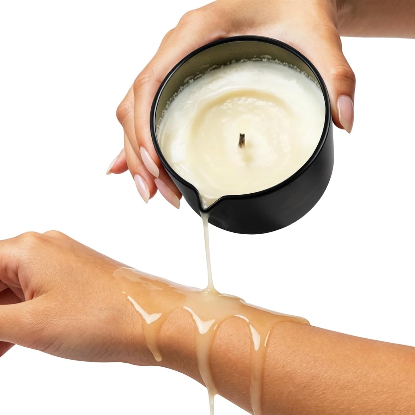3 Pack Low Temperature Massage Candle Set，Moisturising Body Oil Candles for Stress Relief Massage Therapy and Home SPA,Natural Soy Wax Blend with Lavender,Vanilla & Coconut,2.35 oz Each