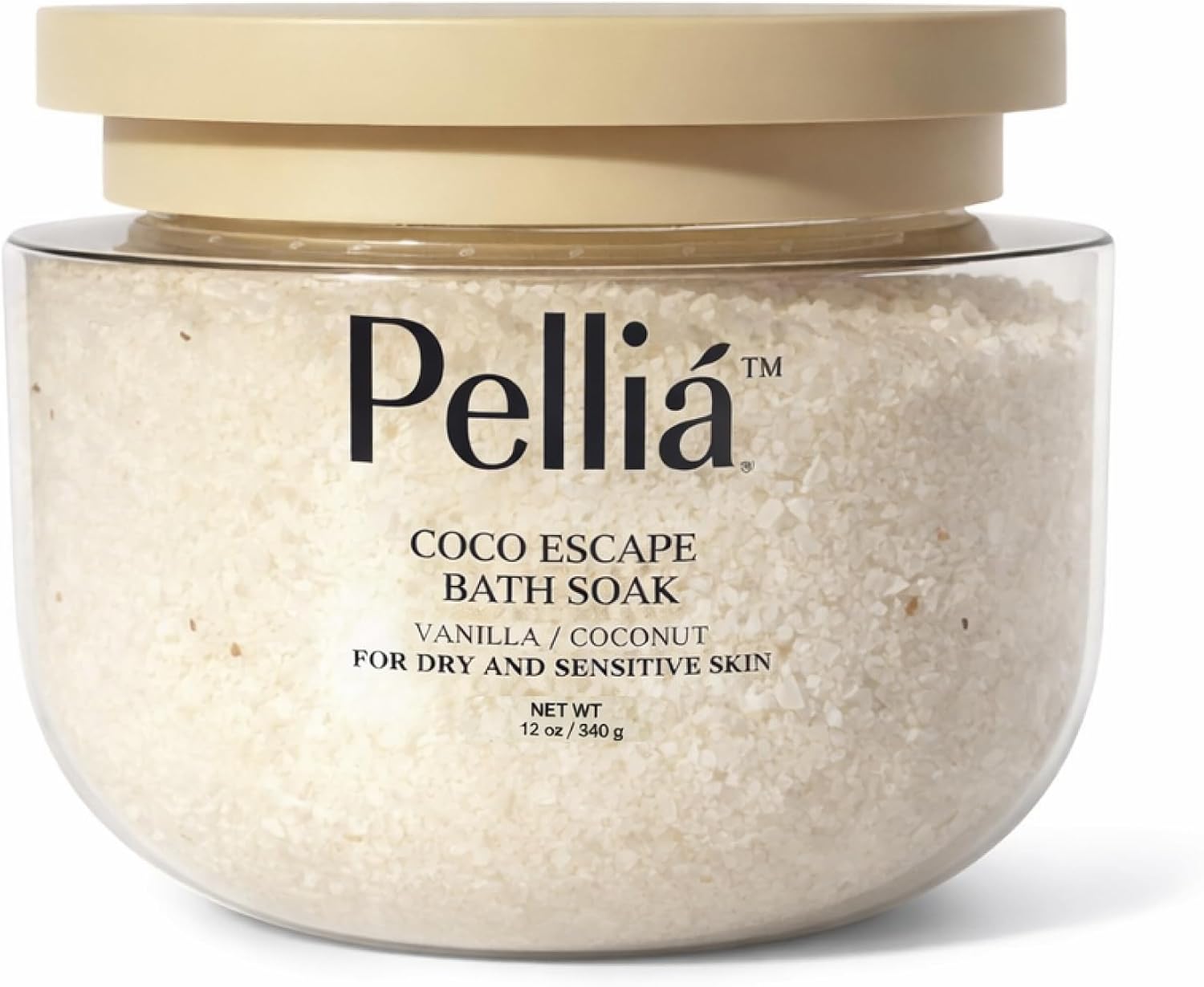 Coco Escape Coconut and Vanilla Aromatherapy Bath Soak, Relaxation Support, Skin Softening, Hydrating, Mineral-Rich, for Dry Sensitive Skin