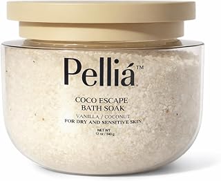 Coco Escape Coconut and Vanilla Aromatherapy Bath Soak, Relaxation Support, Skin Softening, Hydrating, Mineral-Rich, for Dry Sensitive Skin