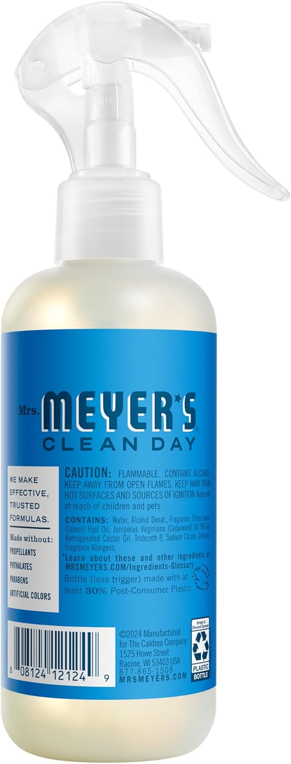 MRS. MEYER'S CLEAN DAY Room Spray, Blueberry Scent, 8 Fl Oz Bottle