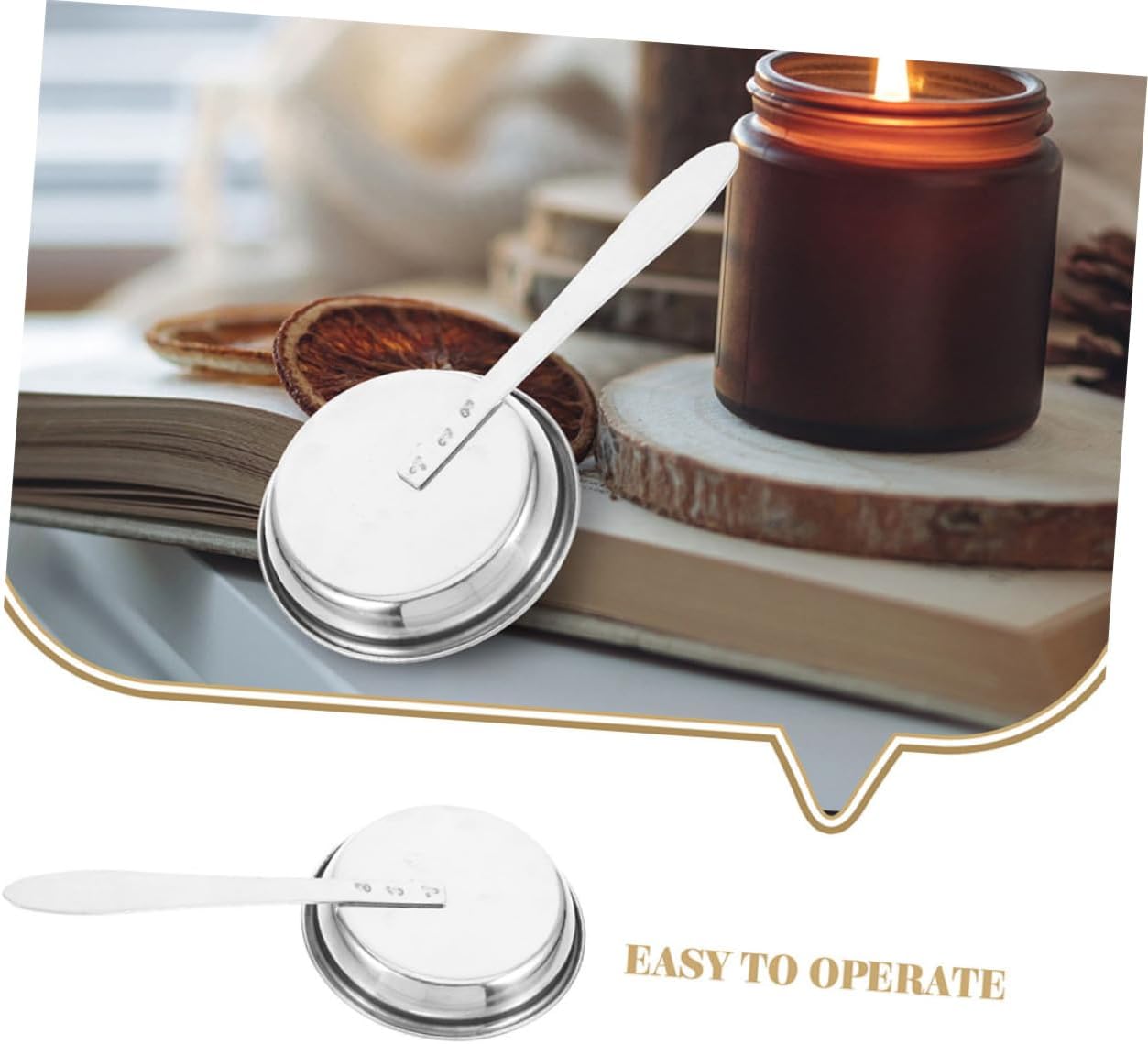 PRETYZOOM 5pcs Candle Flame Snuffer Set Stainless Steel Candlestick Extinguisher Wick Dipper for Candles and Oil Lamps