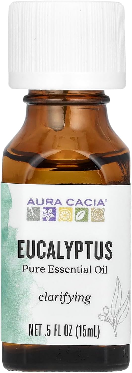 Aura Cacia 100 Percent Pure Eucalyptus Globulus Essential Oil, 5 Ounce - 6 per case.