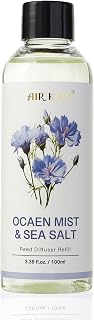 Airkeep Reed DiffuserO il Refill/Ocean Mist&Sea Salt/3.38oz（100ml/1 Pack/Scented Oil Refill for Reed Diffuser Home Fragrance for Bedroom,Bathroom Office Home Decor