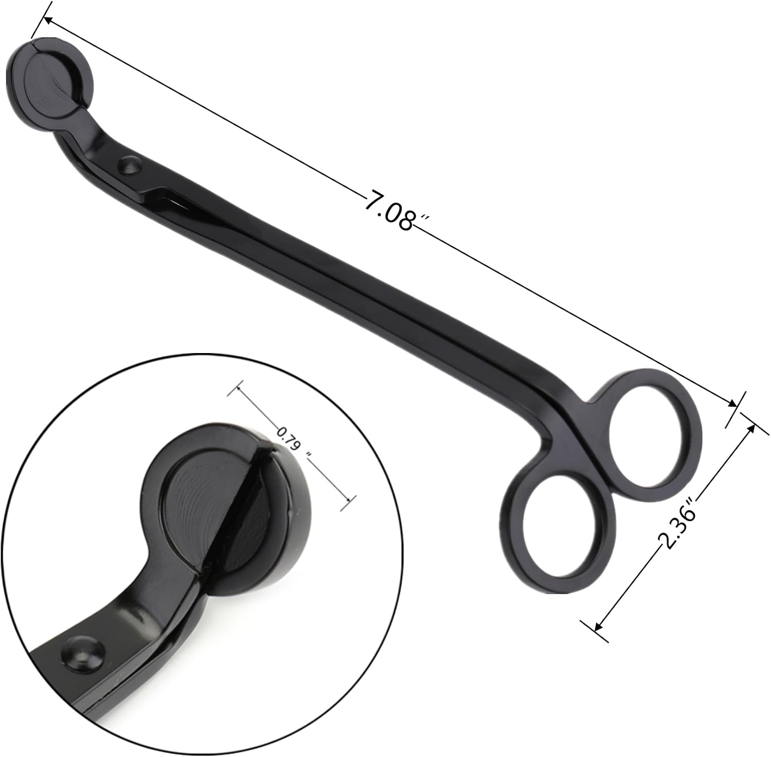 4 Pack Candle Wick Trimmer, Stainless Steel Wick Clipper Cutter, Matte Black Wick Candle Scissor, Reaches Deep Into Candles to Cut Spent Wicks