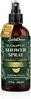 Eucalyptus Shower Spray 8oz – Aromatherapy Shower Mist, Spa and Sauna Inspired Shower Steamer Alternative for Refreshing, Relaxing Showers - Bath Oil Spray Eucalyptus Essential Oil