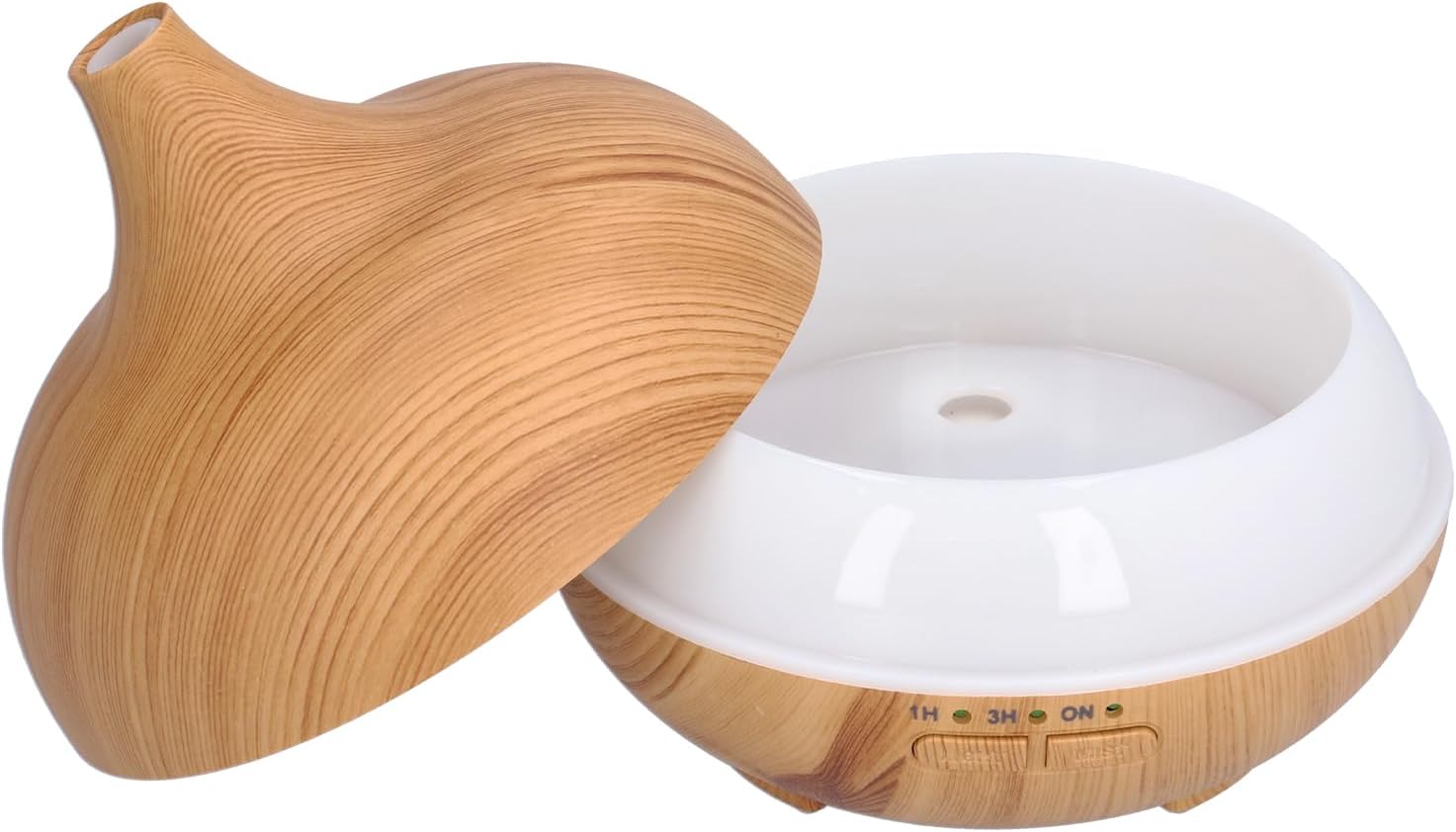 150ml Wood Grain Aromatherapy Diffuser, USB Essential Oil Diffuser, Cool Mist Humidifier with Night Light - Ultra Quiet Operation, Auto Shut - Off, Ideal for Bedroom and Office