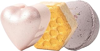 Pacha Soap Co. Froth Bath Bombs - Jasmine Gardenia, Sweet Honey Almond, and French Lavender Scents, Handmade, Nourishing & Moisturizing Bath Bombs with Essential Oils, Made in The USA - 3 Pack