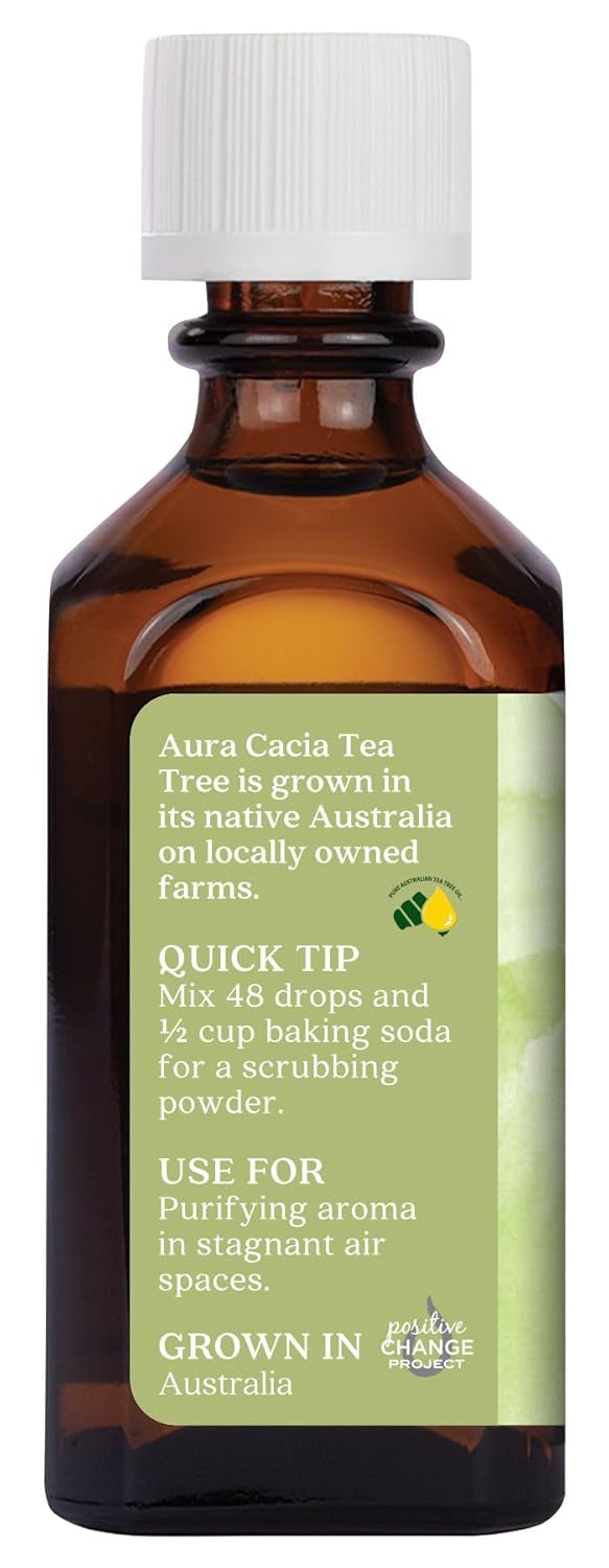 Aura Cacia Tea Tree Essential Oil, Vegan, 2 Fluid Ounces (Pack of 1)