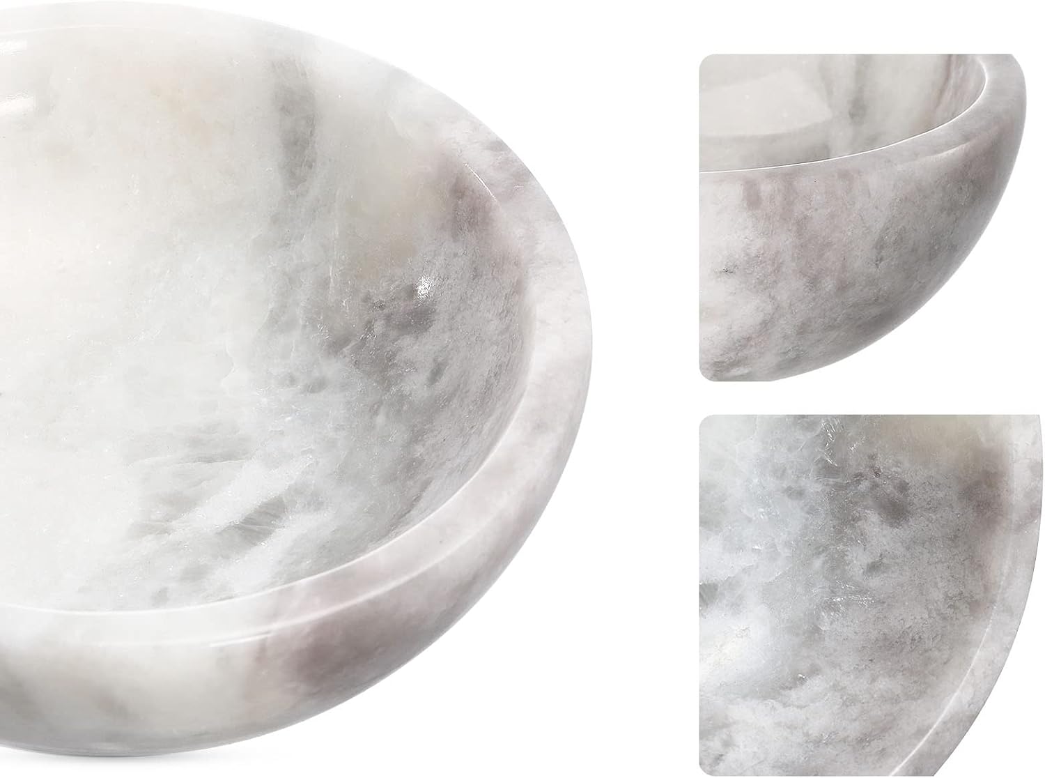 Koville African Natural Marble Incense Holder, 5inch Incense Holders for Sticks, Sturdy Incense Burner Ideal for Meditation and Relaxing, Easy to Clean(Namib Fantasy)