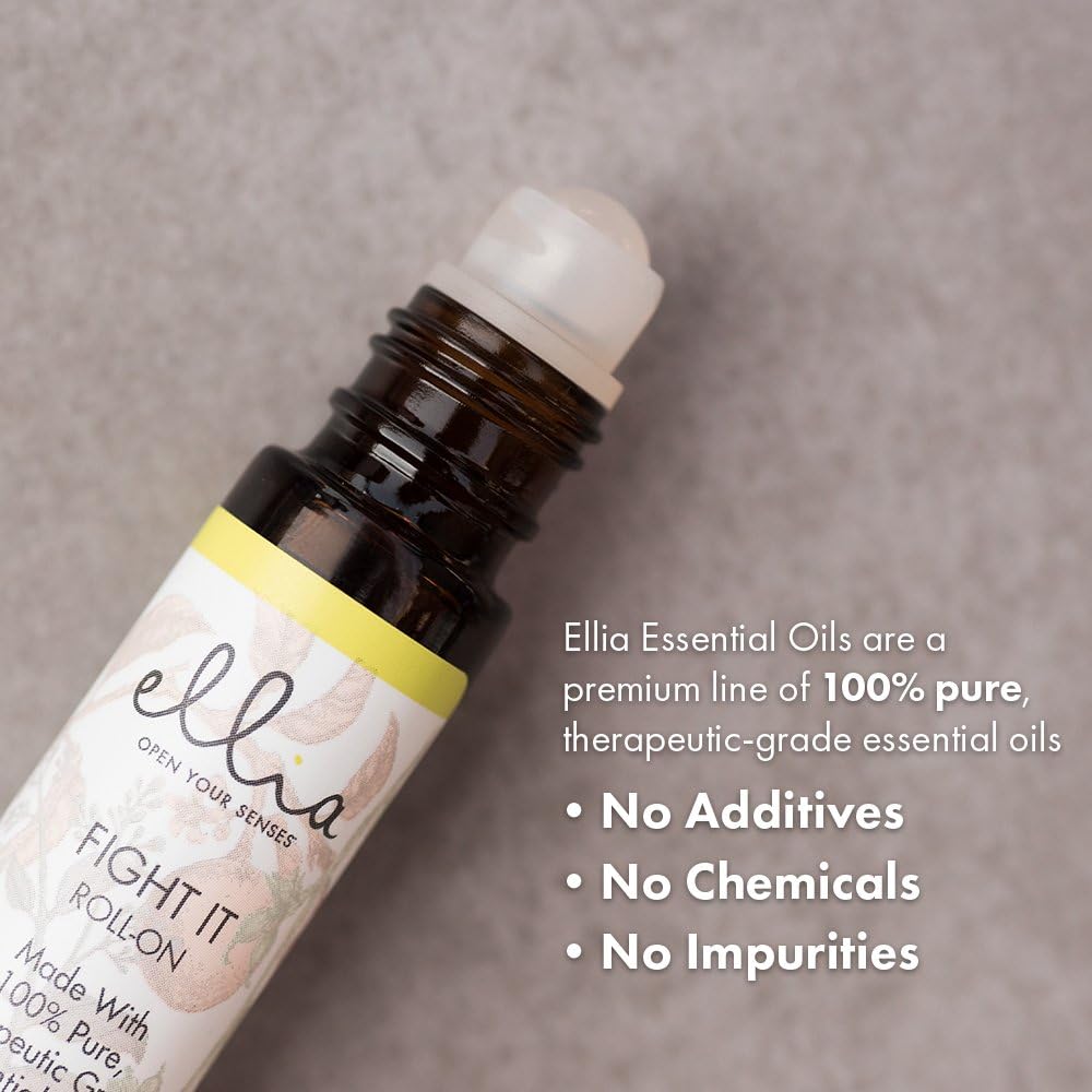 Ellia Essential Oil Roll-On | Fight It Blend| 10ml, 100% Pure, Therapeutic Grade