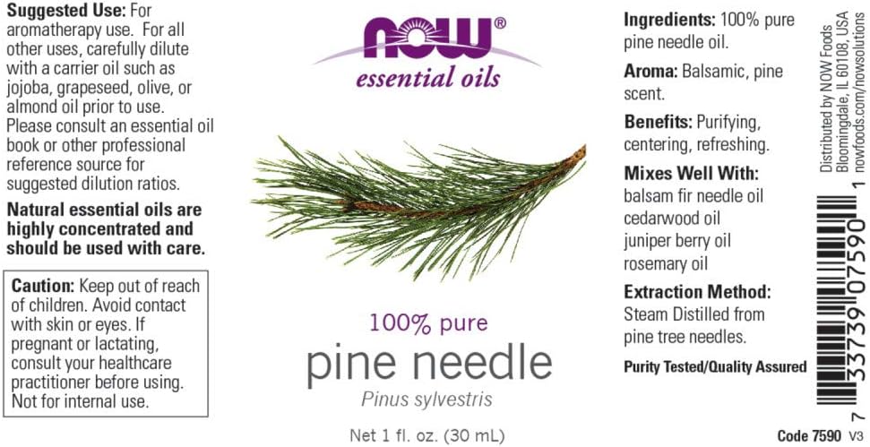 NOW Pine Oil, 1 Fl Oz (Pack of 2)