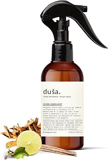 Dusa Cedar and Bergamonte Room Spray - 4 fl oz - Ultimate Home Fragrance, Bed Room Essentials & Soothing Fabric - Natural Air Freshener & Linen Mist for Home - Eco-Friendly Odor Eliminator